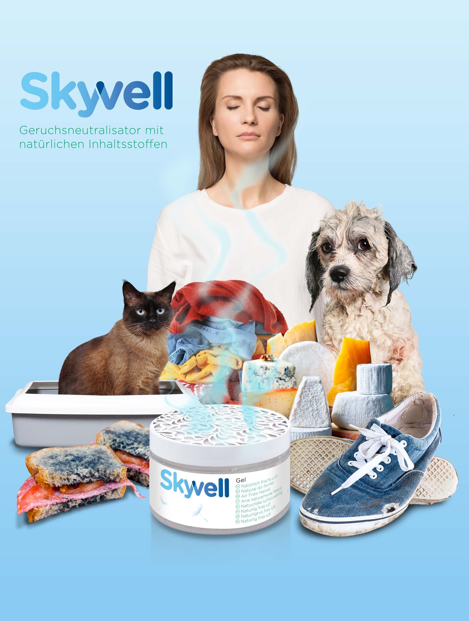 Skyvell Home Geruchsentferner Gel - Nachfüllpackung/Refill 250 g