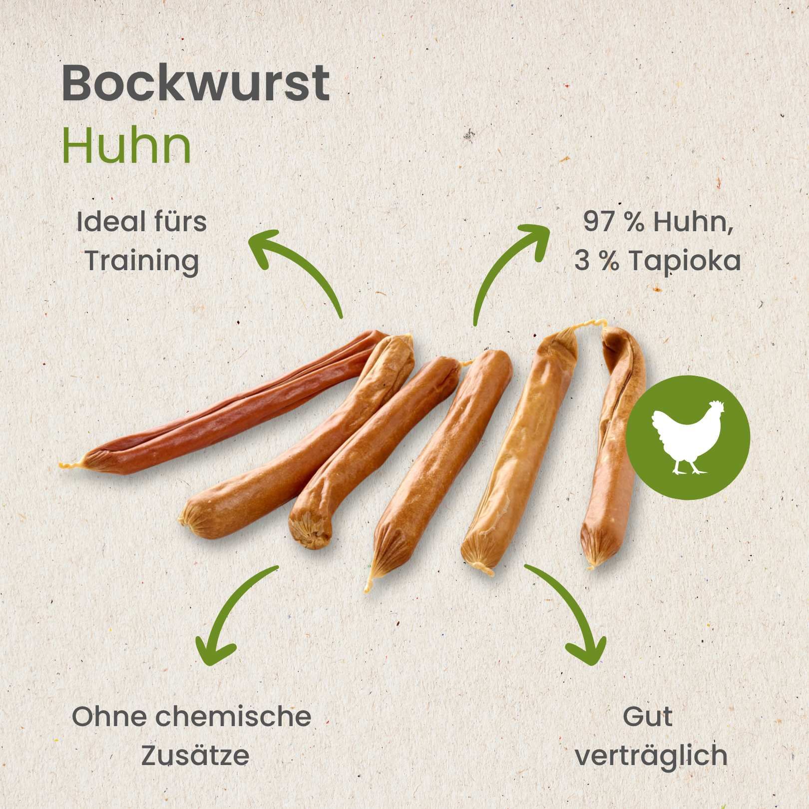 Getrocknete Rinder-Schulterblatt-Streifen für Hunde, isoliert auf weißem Hintergrund.