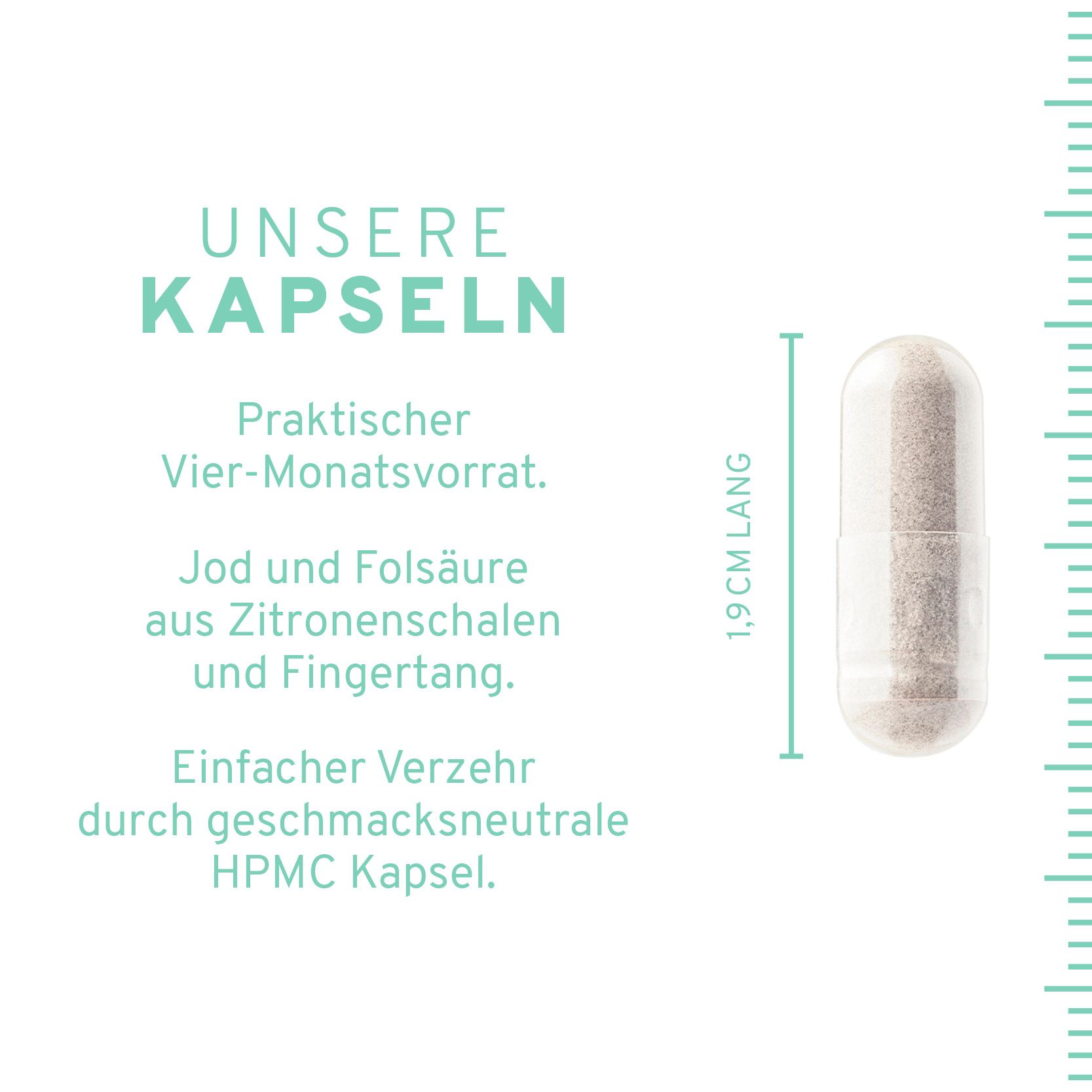 InnoNature Folsäure + Jod | natürlich aus Zitronenschale und Kelp | vegan