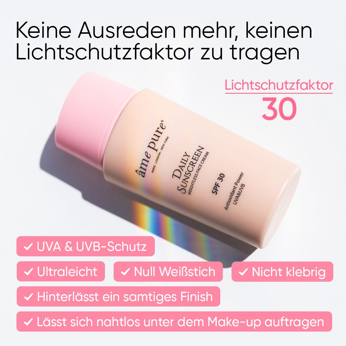 âme pure Daily Sunscreen Sonnencreme | SPF 30