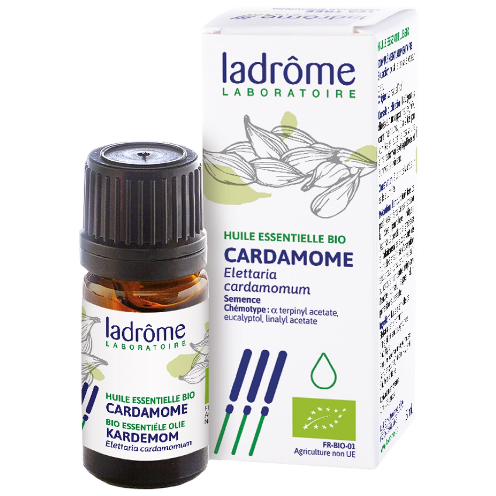 Ladrôme Ätheisches Öl Kardamom (Elettaria cardomomum) Bio 7x3,5x3,5 cm