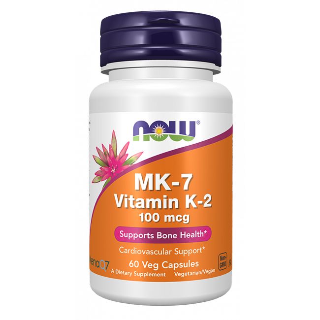 Now Foods Vitamin K-2 Mk-7 100 mcg 60 Pc