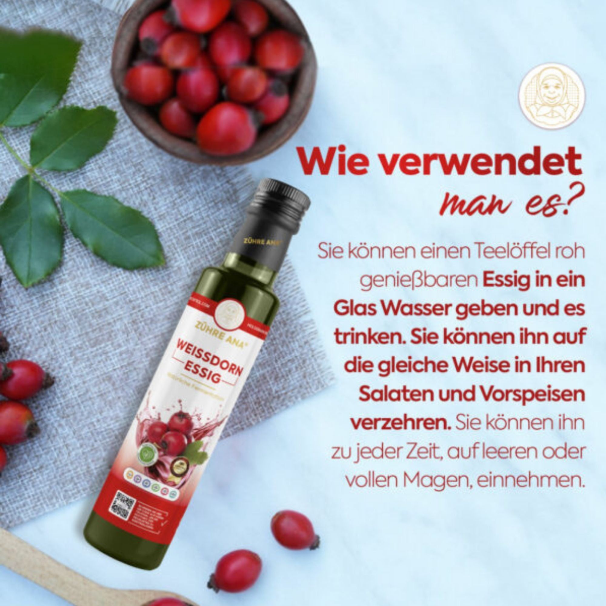 Zühre Ana | Weißdornessig