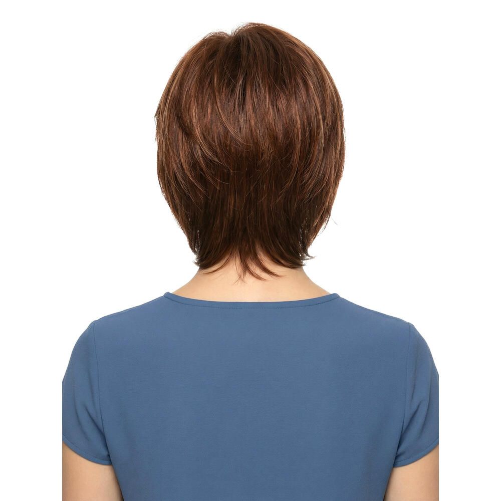 Kurzhaarperücke, rotbraun. Rückansicht.