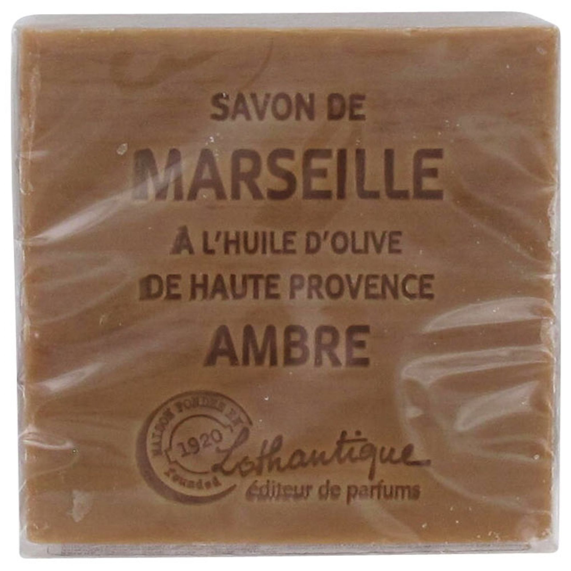 Lothantique Marseille Soap parfümiert (Duft: Bernstein) 6,5x2,5x6,5 cm