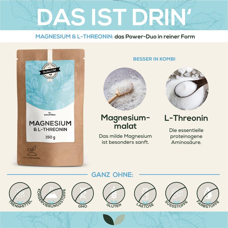 Sanutrition® - reines Magnesium & L-Threonin