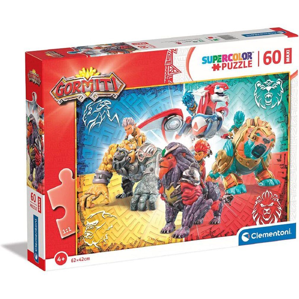 clementoni Puzzle Gormiti: Krieger der vier Elemente maxi 60 Teile
