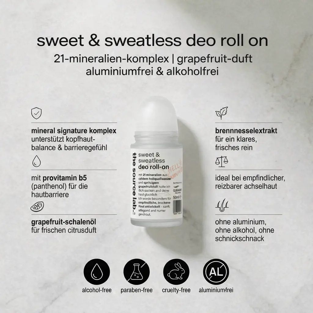 the source lab. - sweet & sweatless deo roll on 50ml