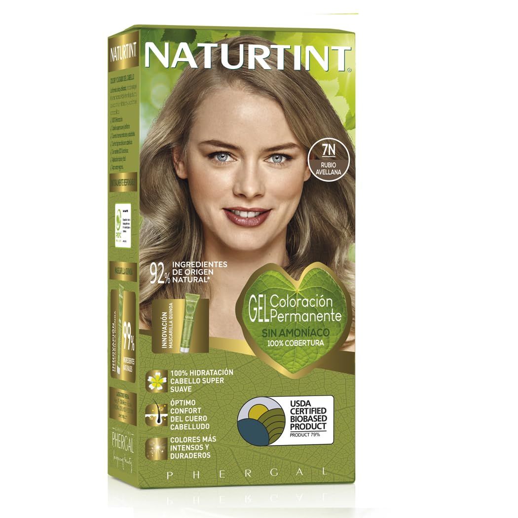 Naturtint Biobased 7N Haselnussblond – Permanente Coloration ohne Ammoniak, 170 ml.