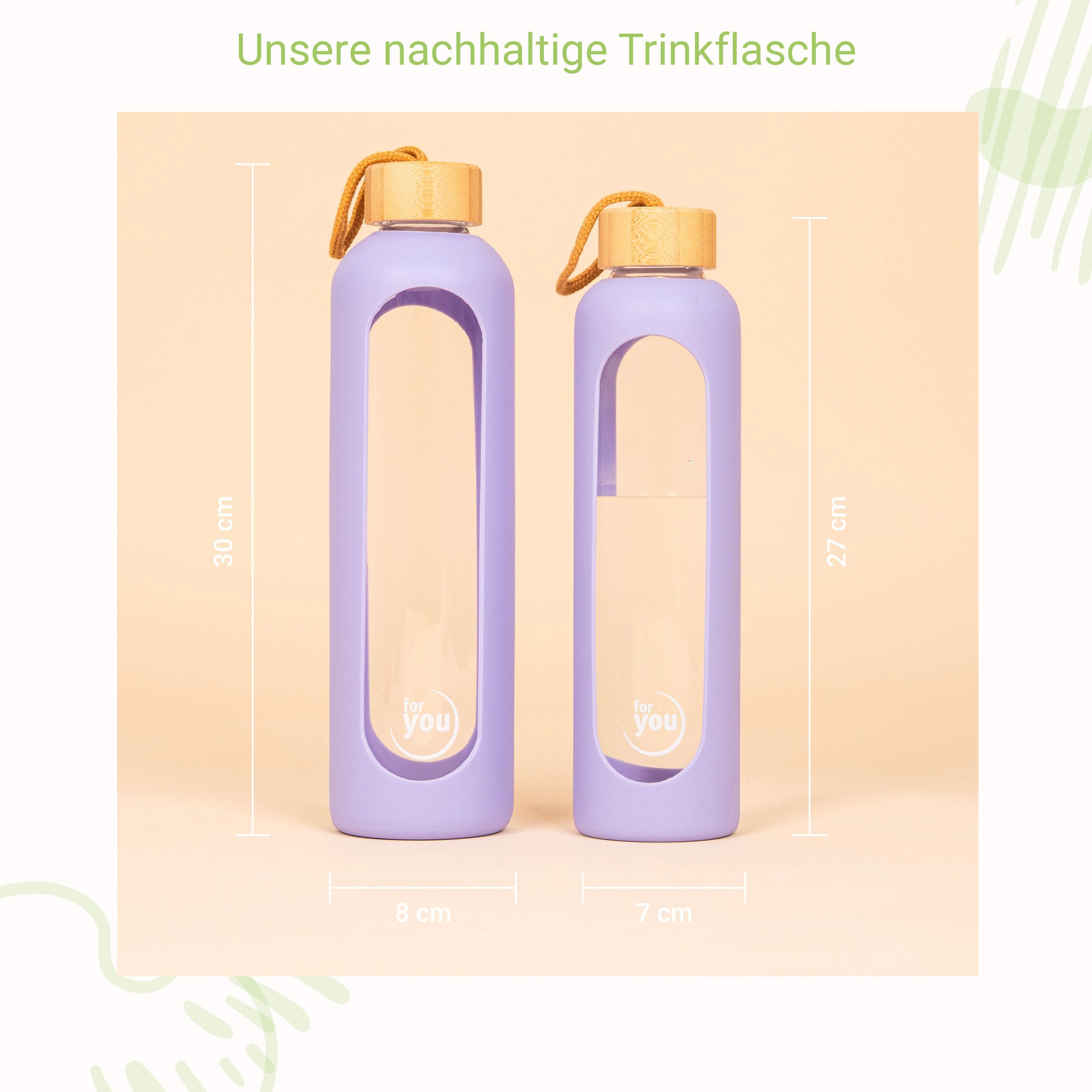 for you Nachhaltige Trinkflasche Doppelpack