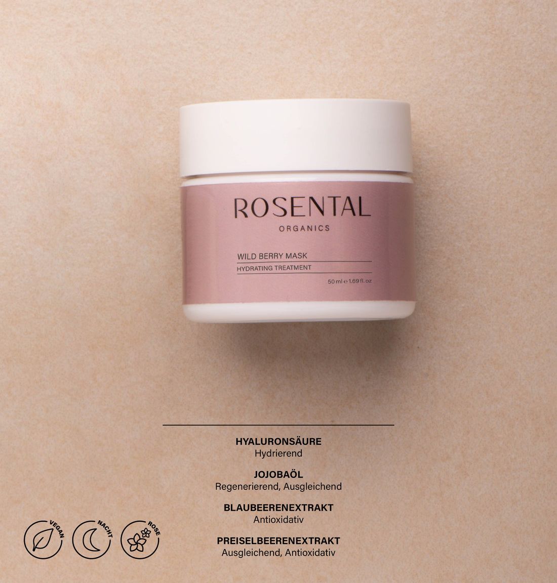 Rosental Organics Wild Berry Mask | Hydrating Treatment