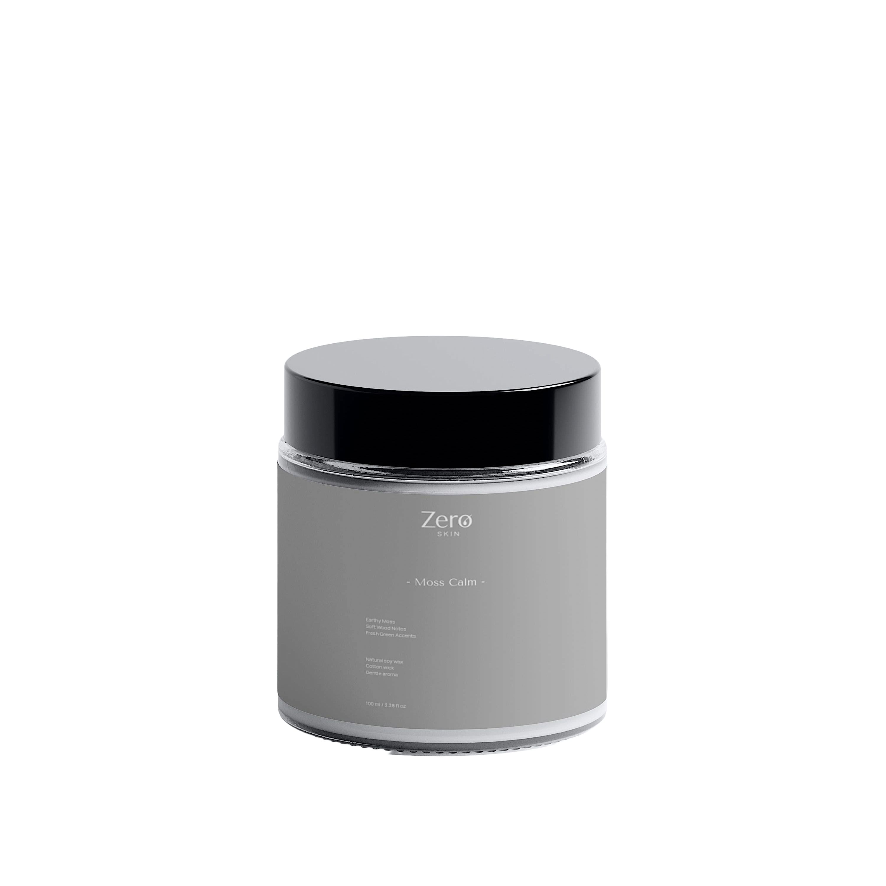 Zero Skin Sojawachskerze 'Moss Calm', entspannend und harmonisierend für Wohlfühlmomente 100 g Wachs