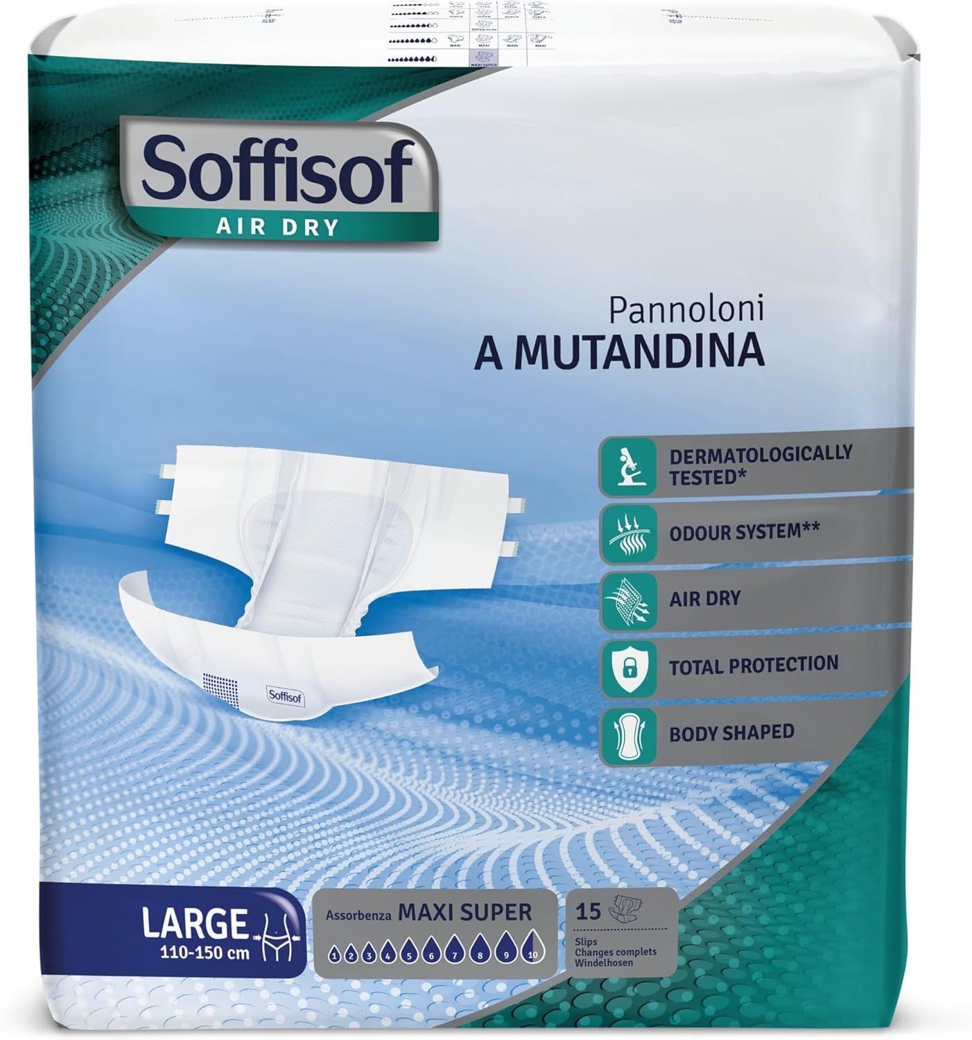 Soffisof Air Dry Windeln für Erwachsene Maxi Super