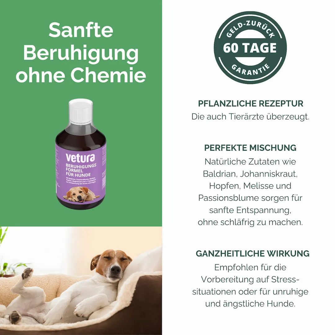 Vetura Beruhigungs-Formel für ängstliche & gestresste Hunde