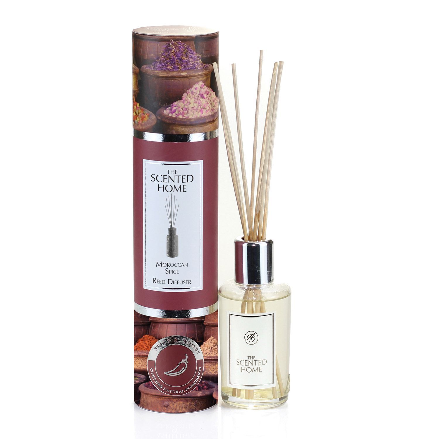 The Scented Home Raumduft Moroccan Spice Duftdiffuser mit Rattanstäbchen 150 ml
