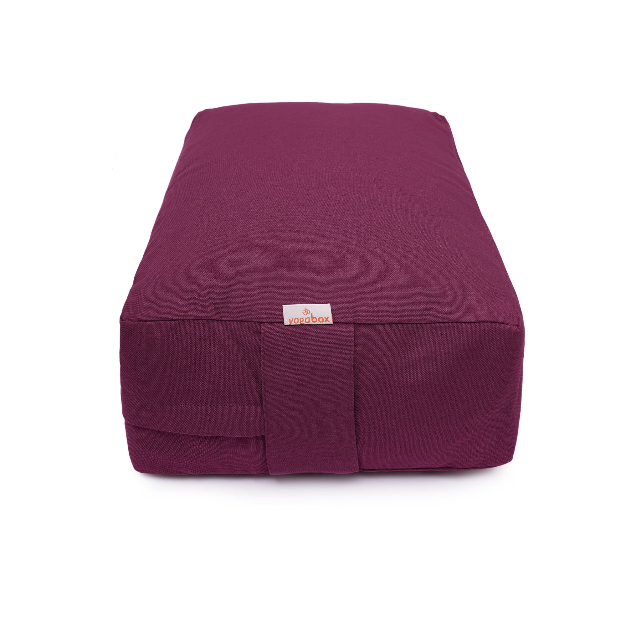 yogabox VIPASSANA Kissen XL - aubergine - 45 x 33 x 13,0 cm