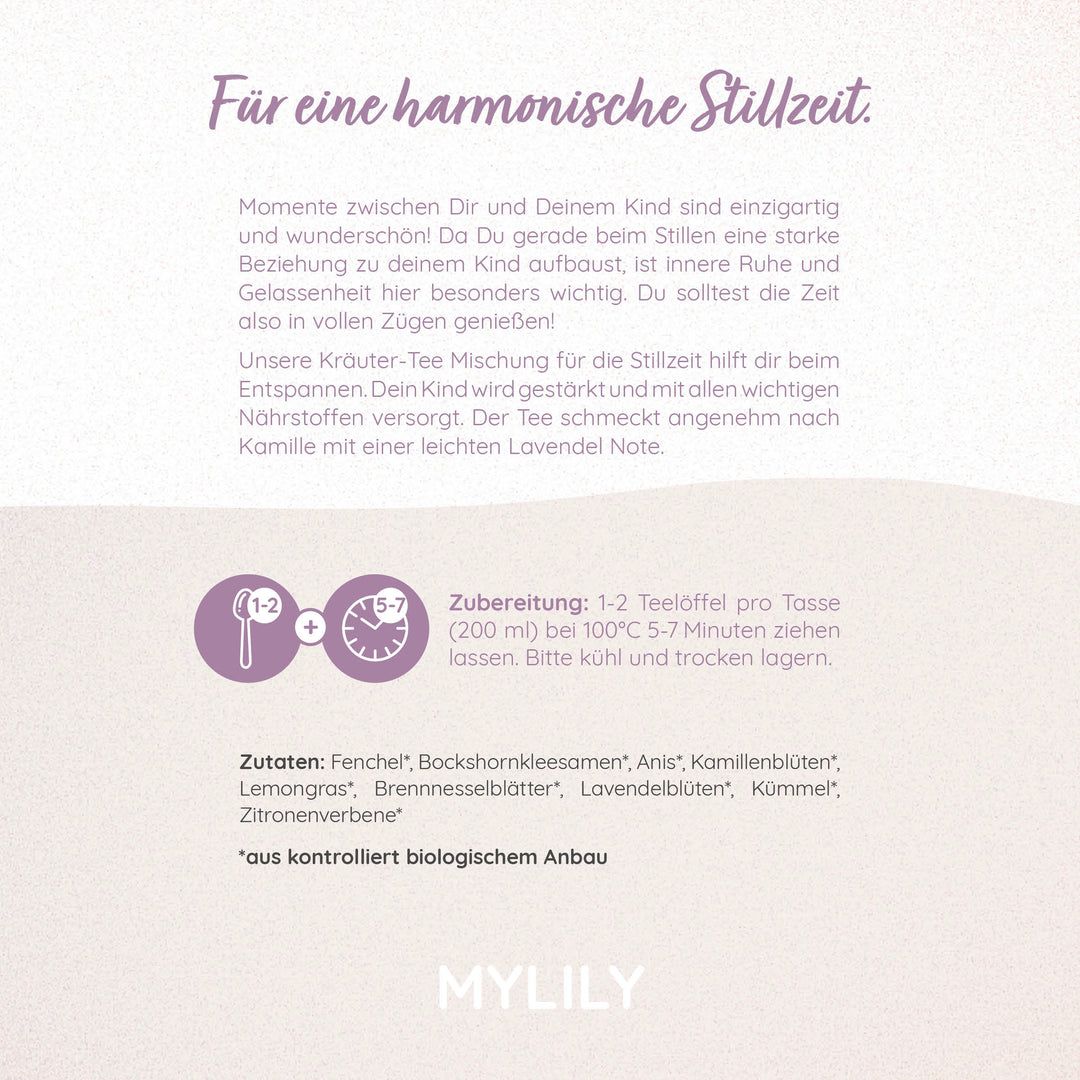 MYLILY Stillzeit Tee| loser Bio-Kräutertee 100 g