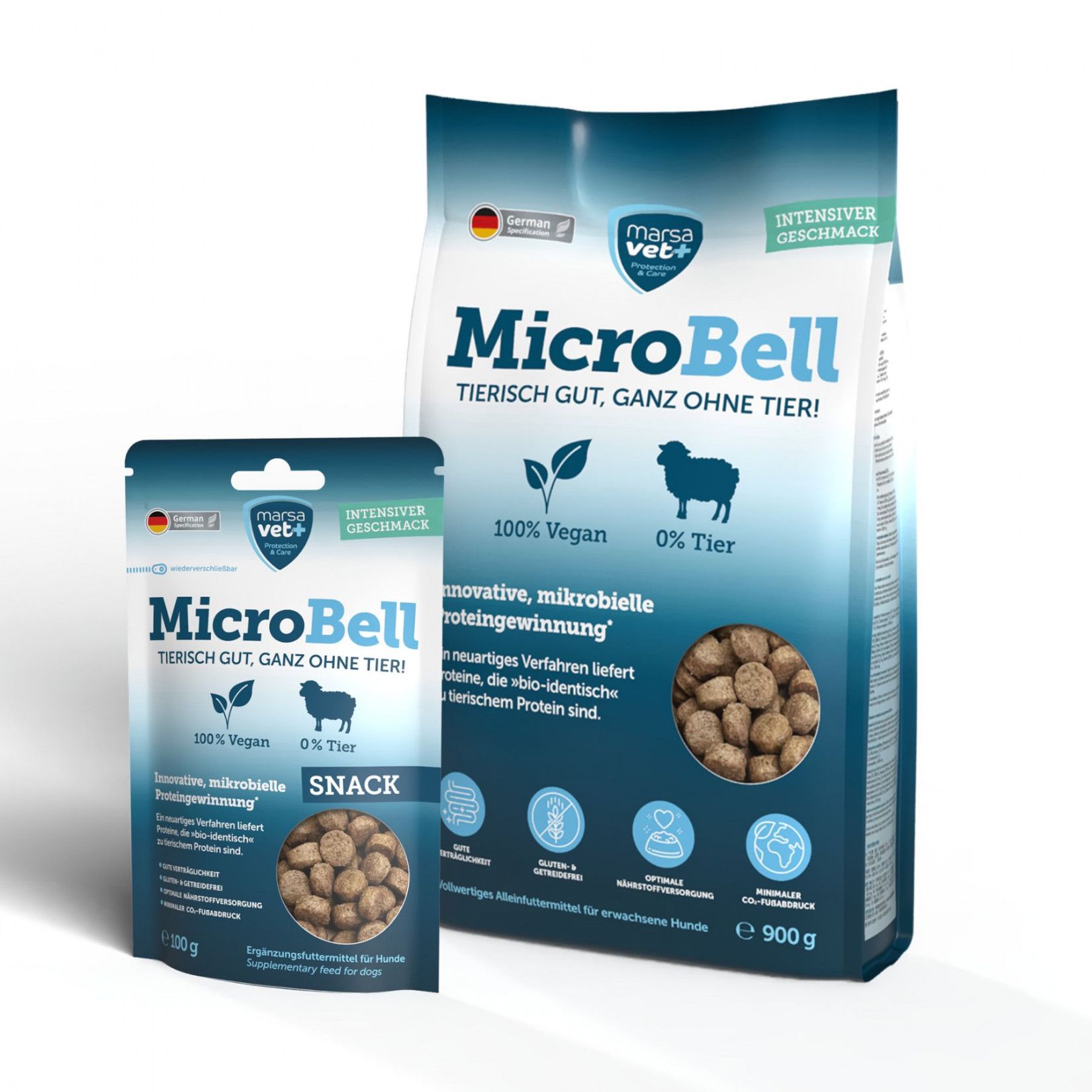 Marsavet MicroBell – Veganes Hundefutter-Set mit mikrobiellem Protein 1 St Set