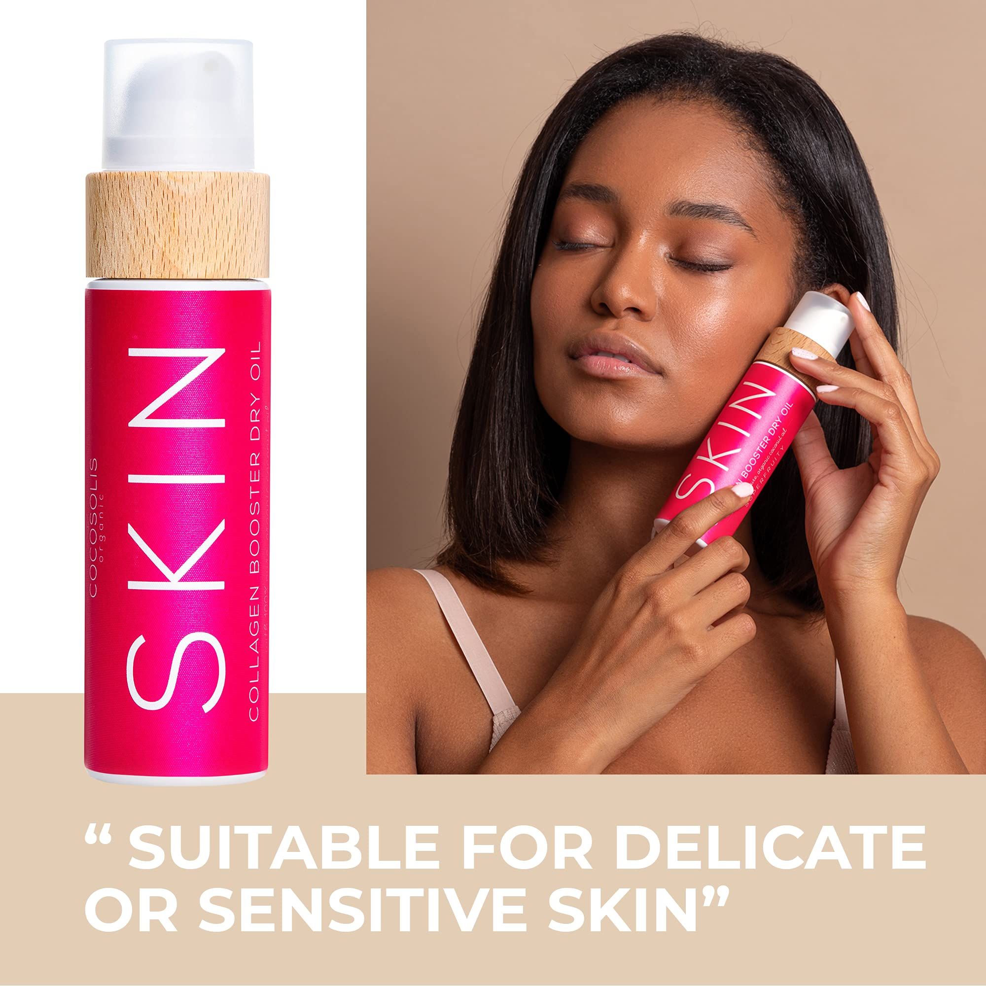 COCOSOLIS SKIN Collagen Booster Trockenöl gegen Hautalterung für Gesicht und Körper