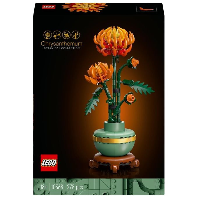 Lego Botanicals Arancione/Verde/Oro 10368 Lego® Botanicals™ Chrysantheme - Immagine 12