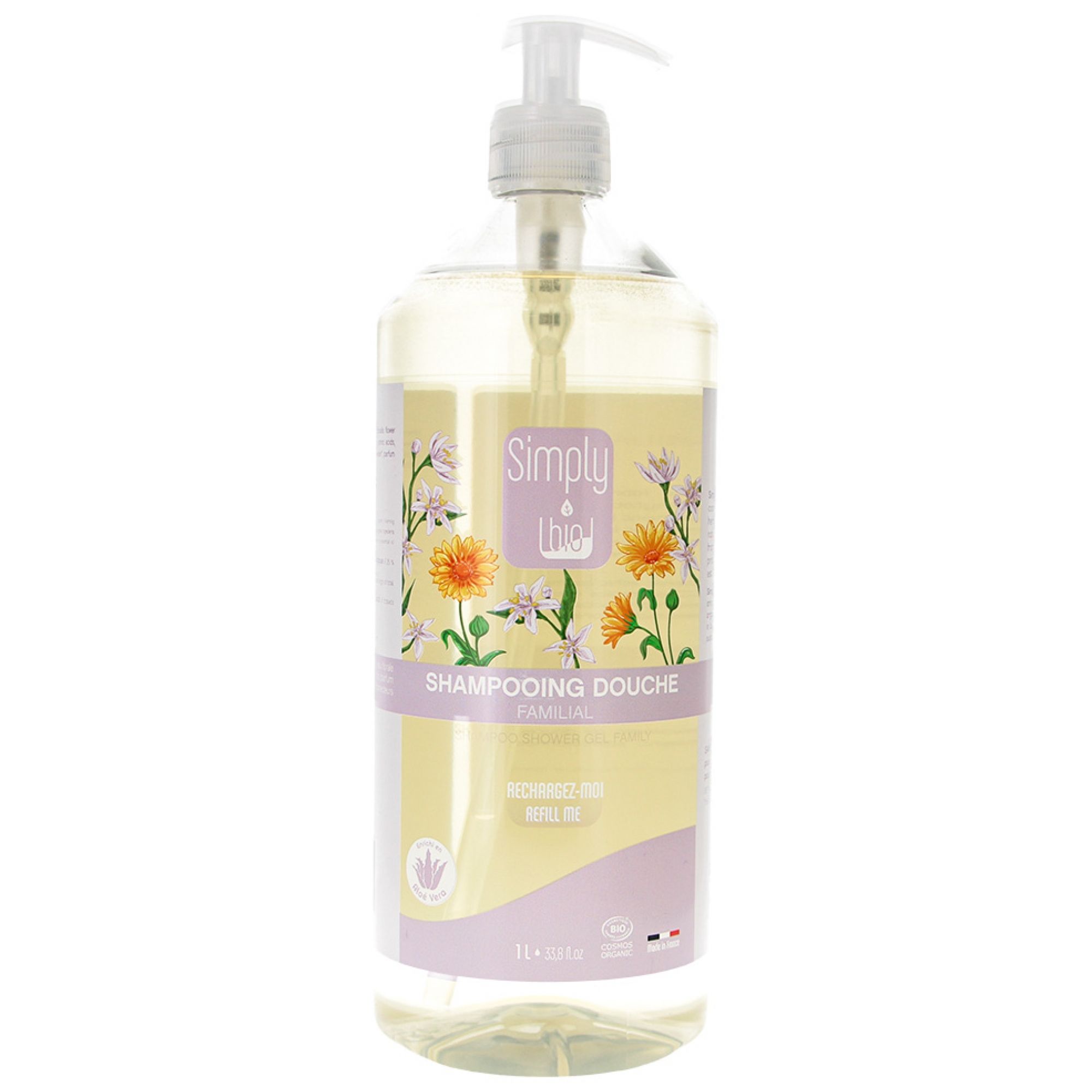Simply Bio Bio-Familien-Dusch-Shampoo 25x8,3x8,3 cm