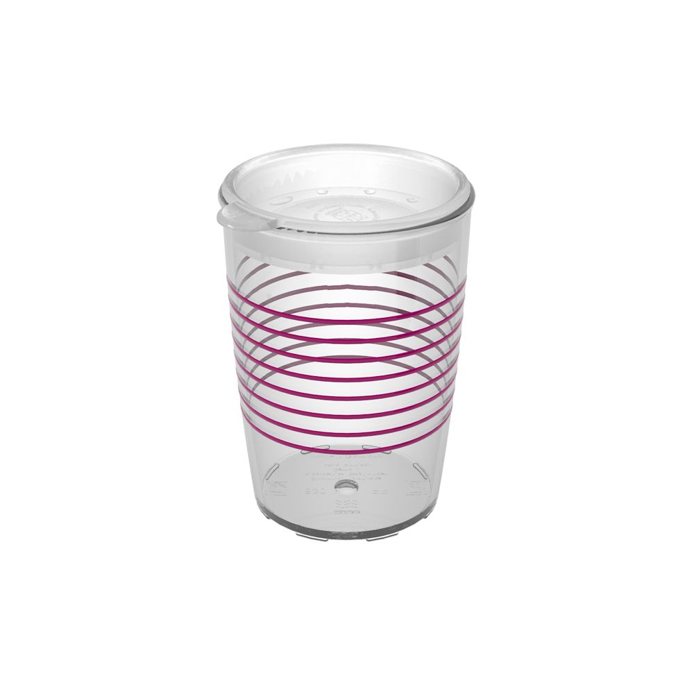 Ornamin Becher 830 Ringe brombeer mit therapeutischem Trinkaufsatz 1 St