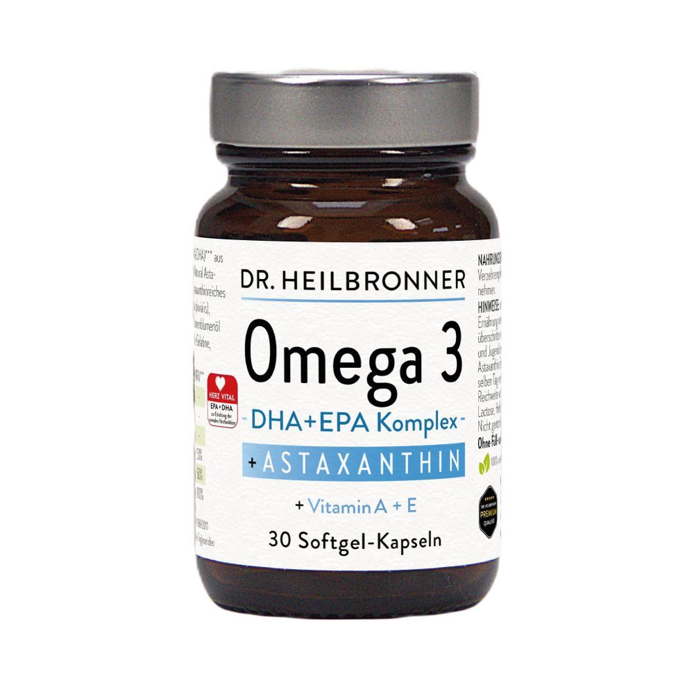 OMEGA 3 + Astaxanthin + Vitamin A + E Kapseln
