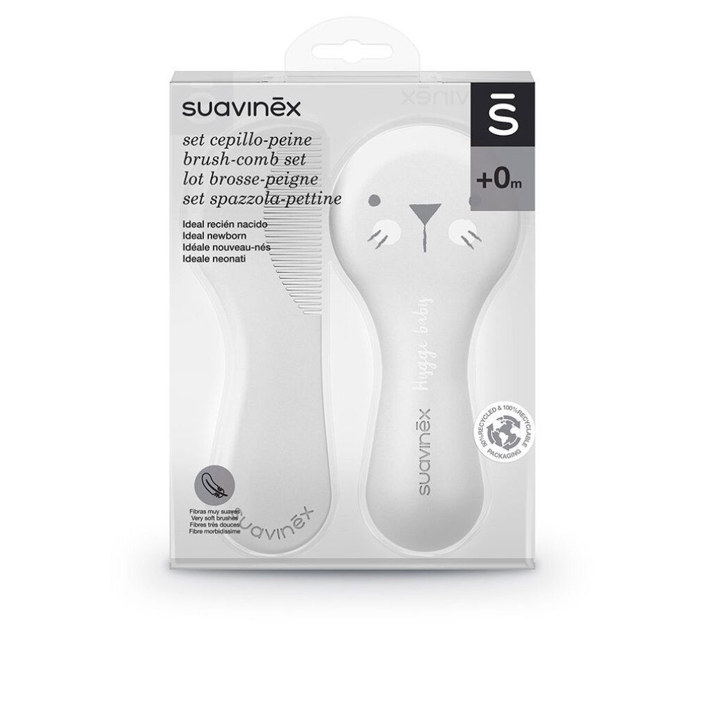 Suavinex Set Cepillo peine 0m Blanco
