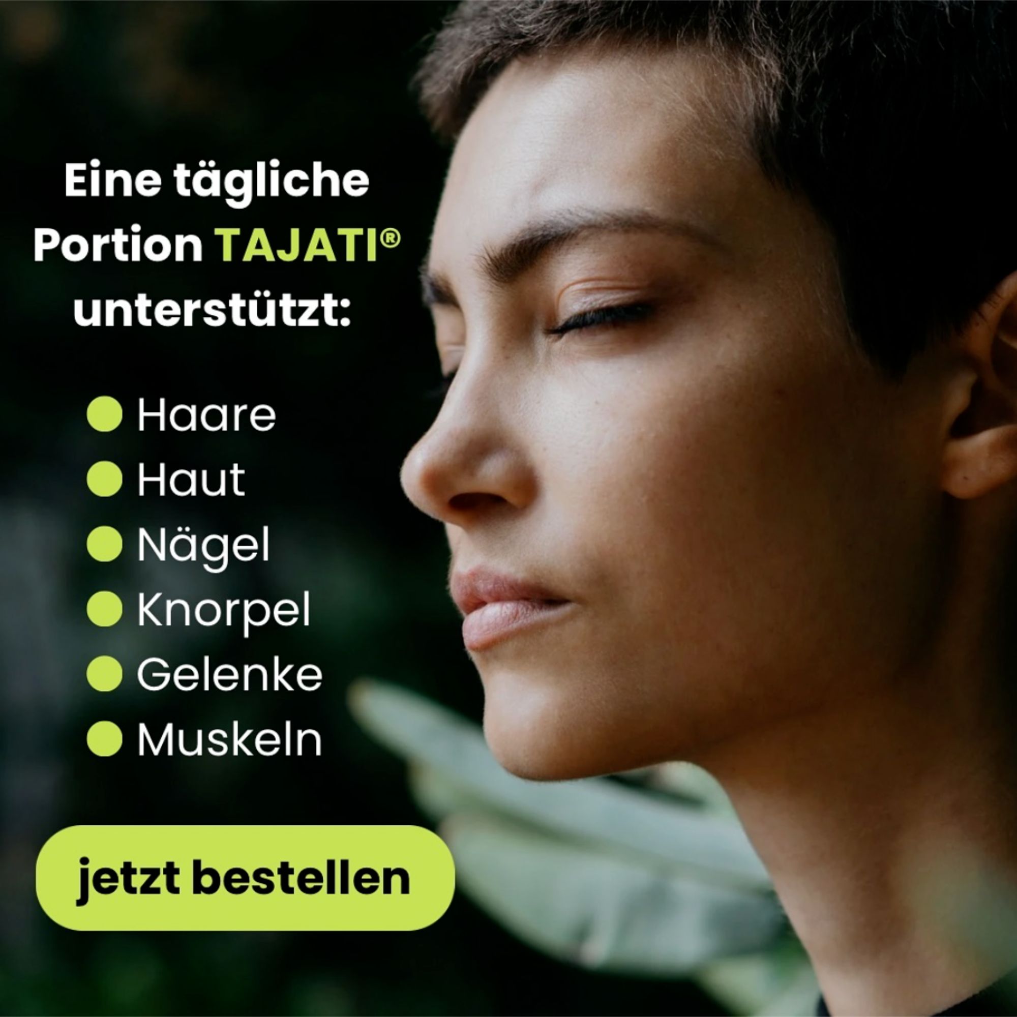 TAJATI® 5-in-1 Full Spectrum Lifestyle Formel – Kollagen, Glucosamin, MSM, Niacin & Chondroitin