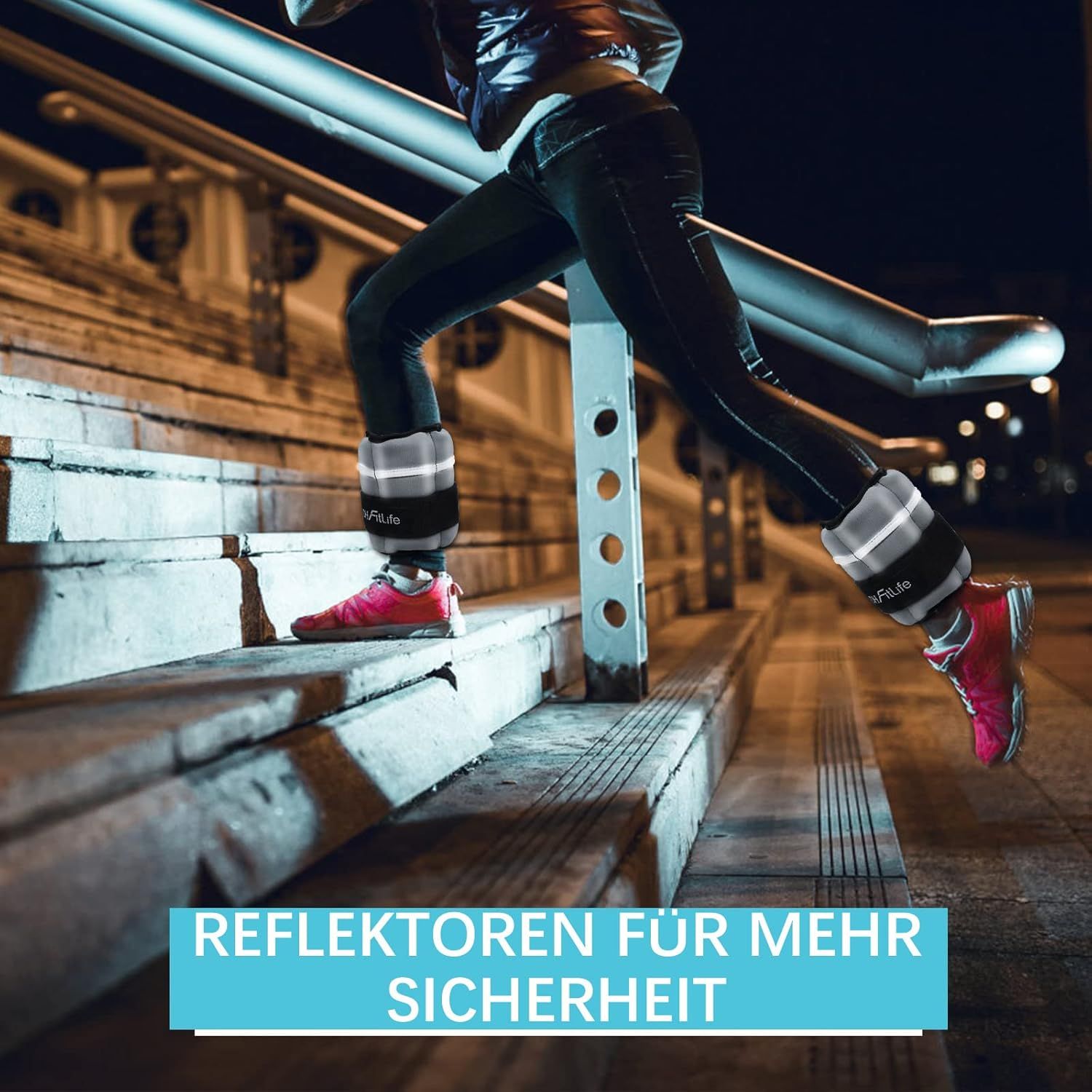 DH FitLife Verstellbare Fußgelenk Gewichtsmanschetten