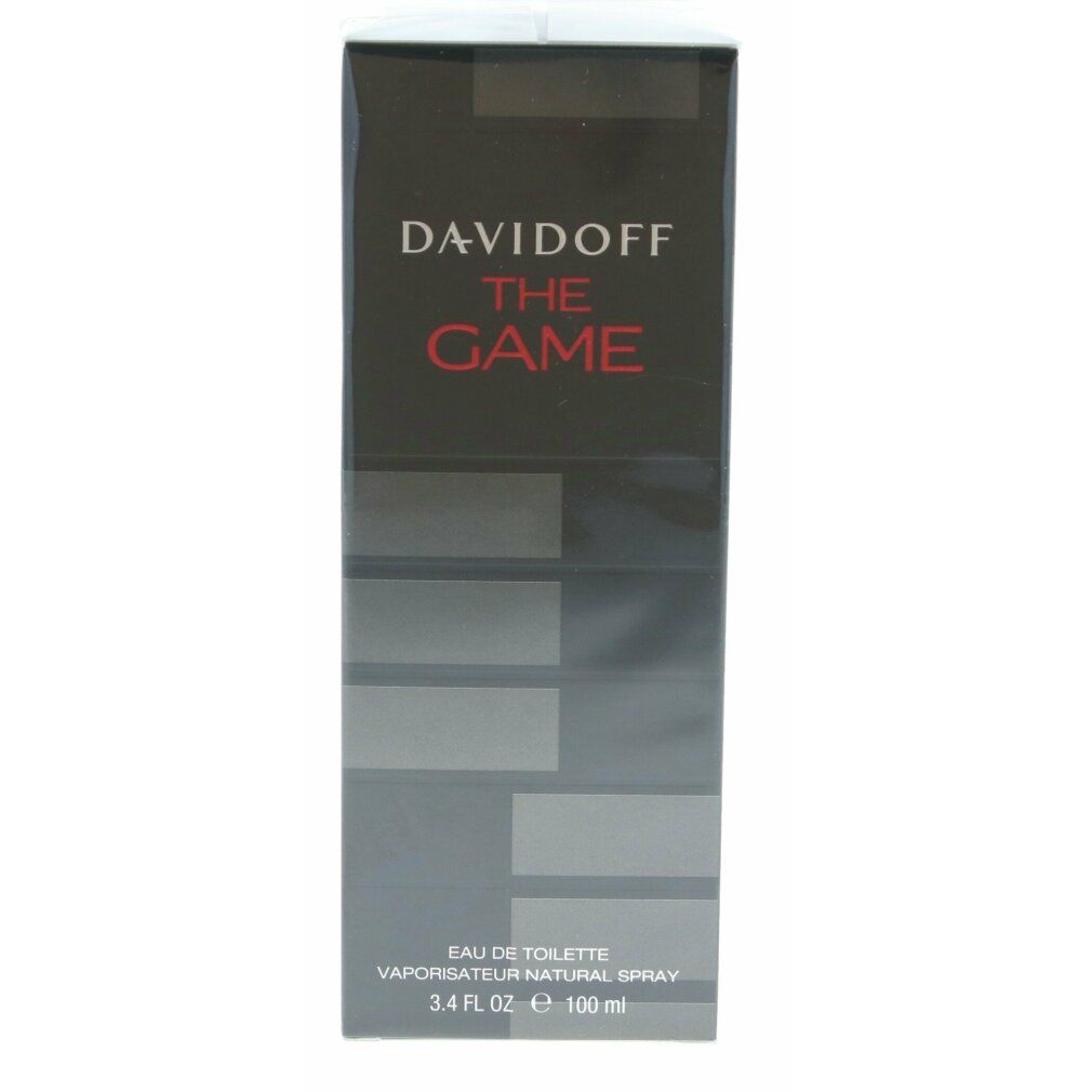 Davidoff The Game Verpackung. Schwarze Verpackung mit Produktnamen.