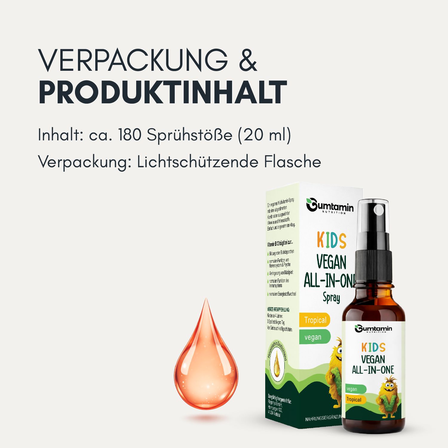 Gumtamin Vegan All-in-One Kinder Spray