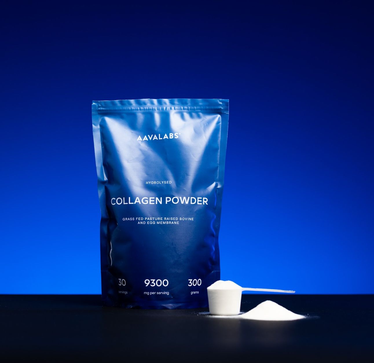 Aavalabs Pure Kollagenpulver - Kollagen Hydrolisat | 9300 mg pro Dosis | 30 Portionen