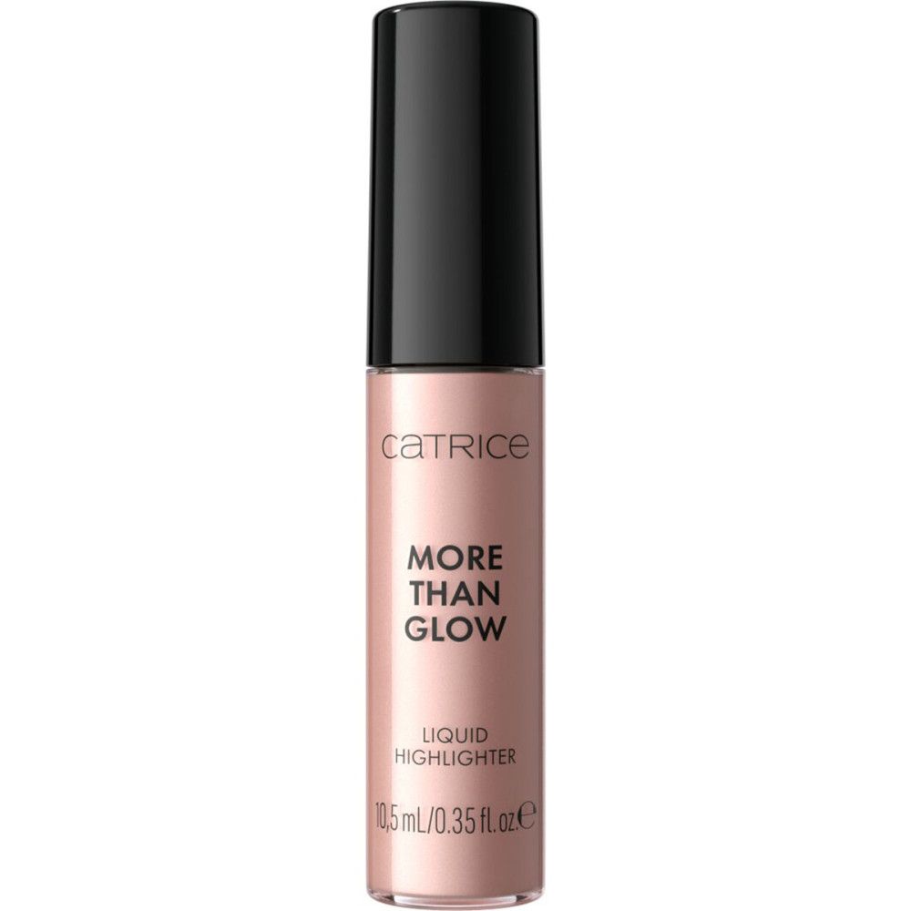 Flüssiger Highlighter in einer Flasche mit schwarzem Deckel. Produktname und Marke sind sichtbar.
