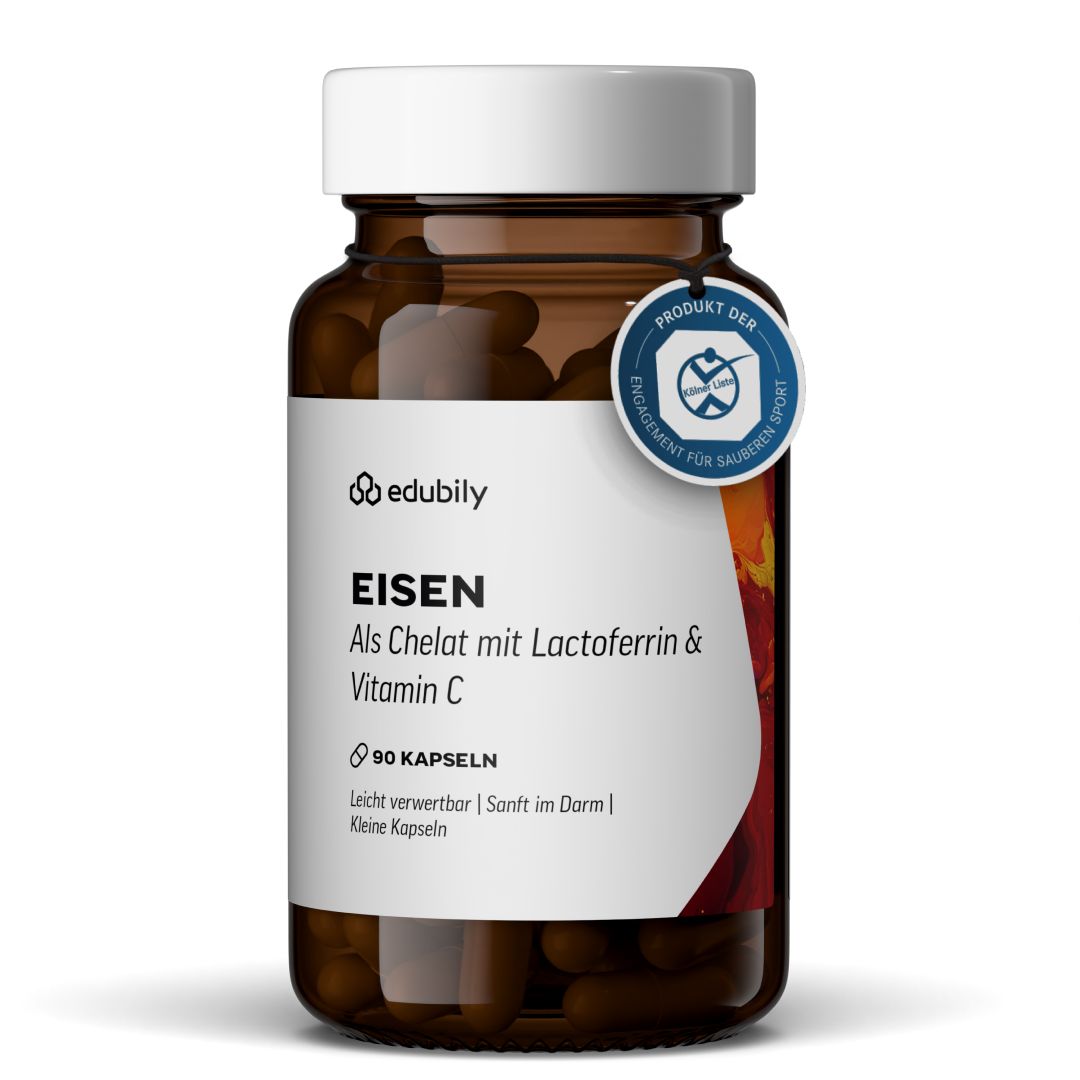 edubily® Eisen Kapseln mit Lactoferrin 90 St