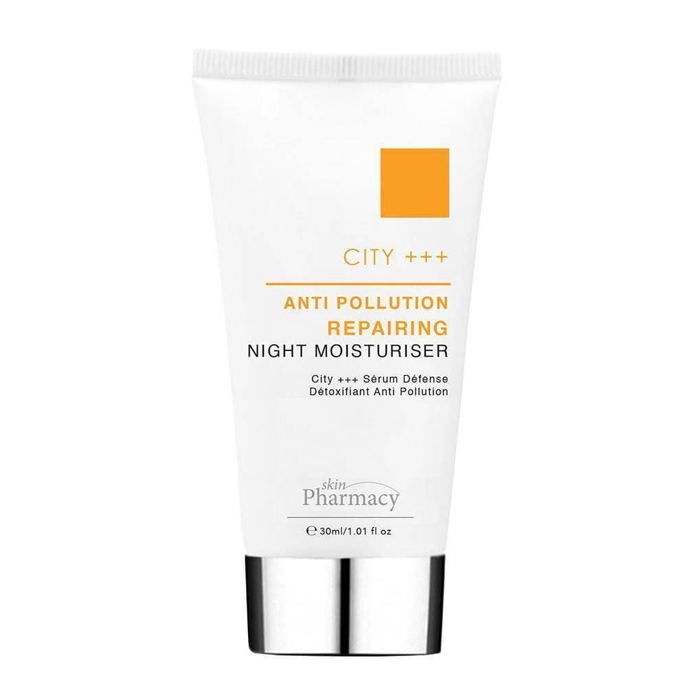 Tube skinPharmacy CITY +++ Anti-Pollution Anti-Aging Reparierende Nachtcreme.