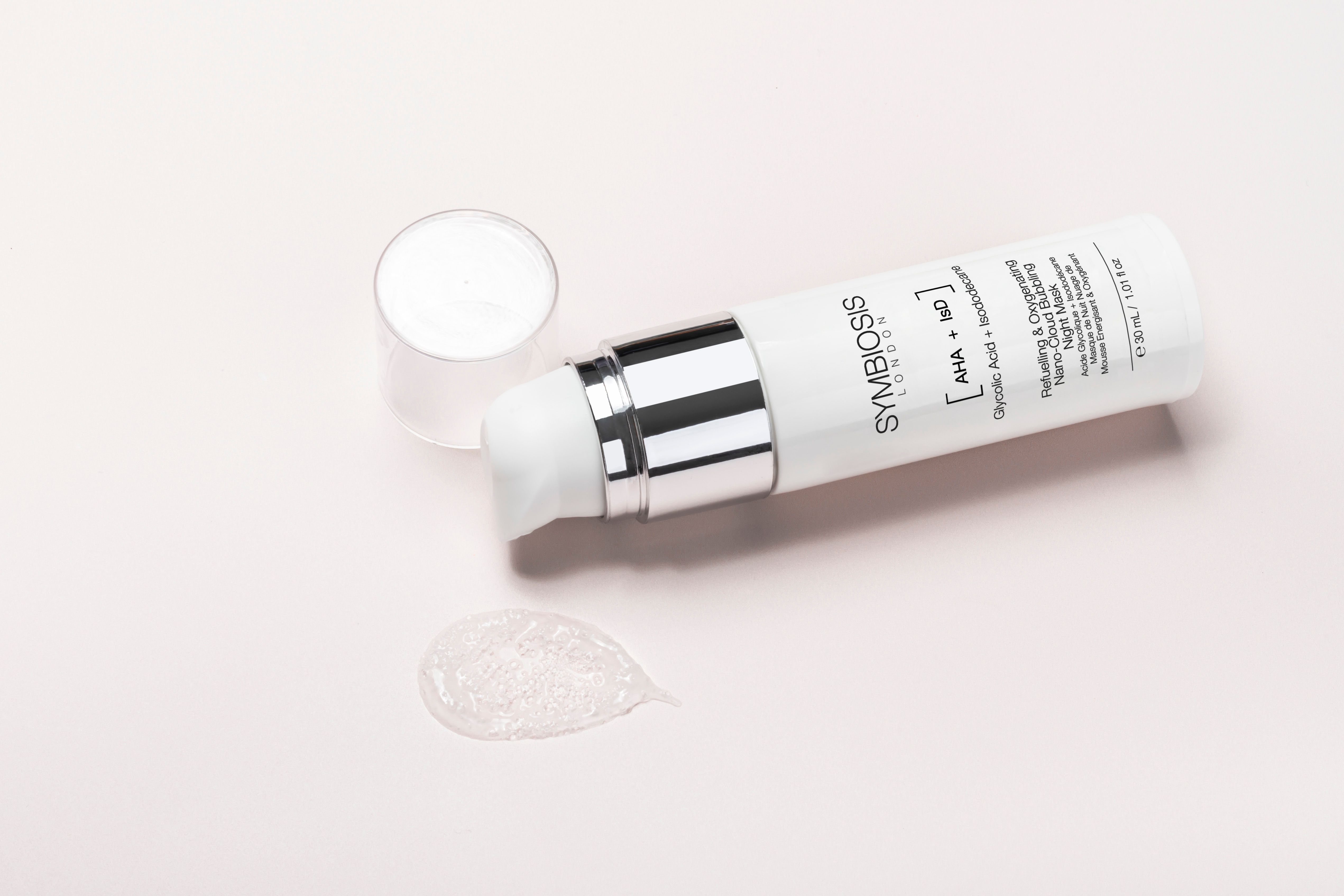 Symbiosis [Glycolic Acid + Isododecane ] Refuelling & Oxygenating Nano-cloud Bubbling Night Mask