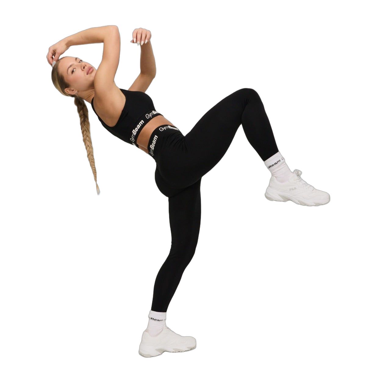 GymBeam Leggings Damen lange Hose ohne Taschen in Schwarz
