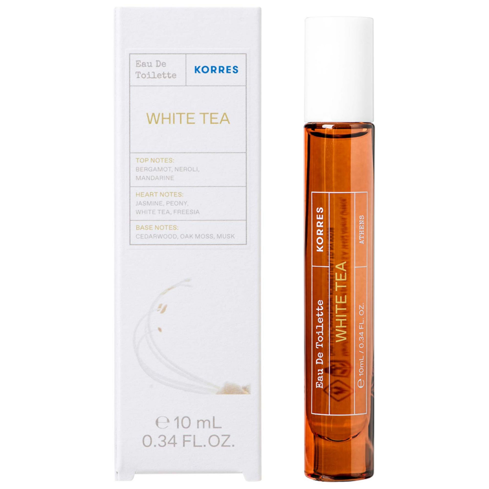 Korres white Tea EdT Deluxe Reisegröße 4x3,5x12,8 cm Flaschen