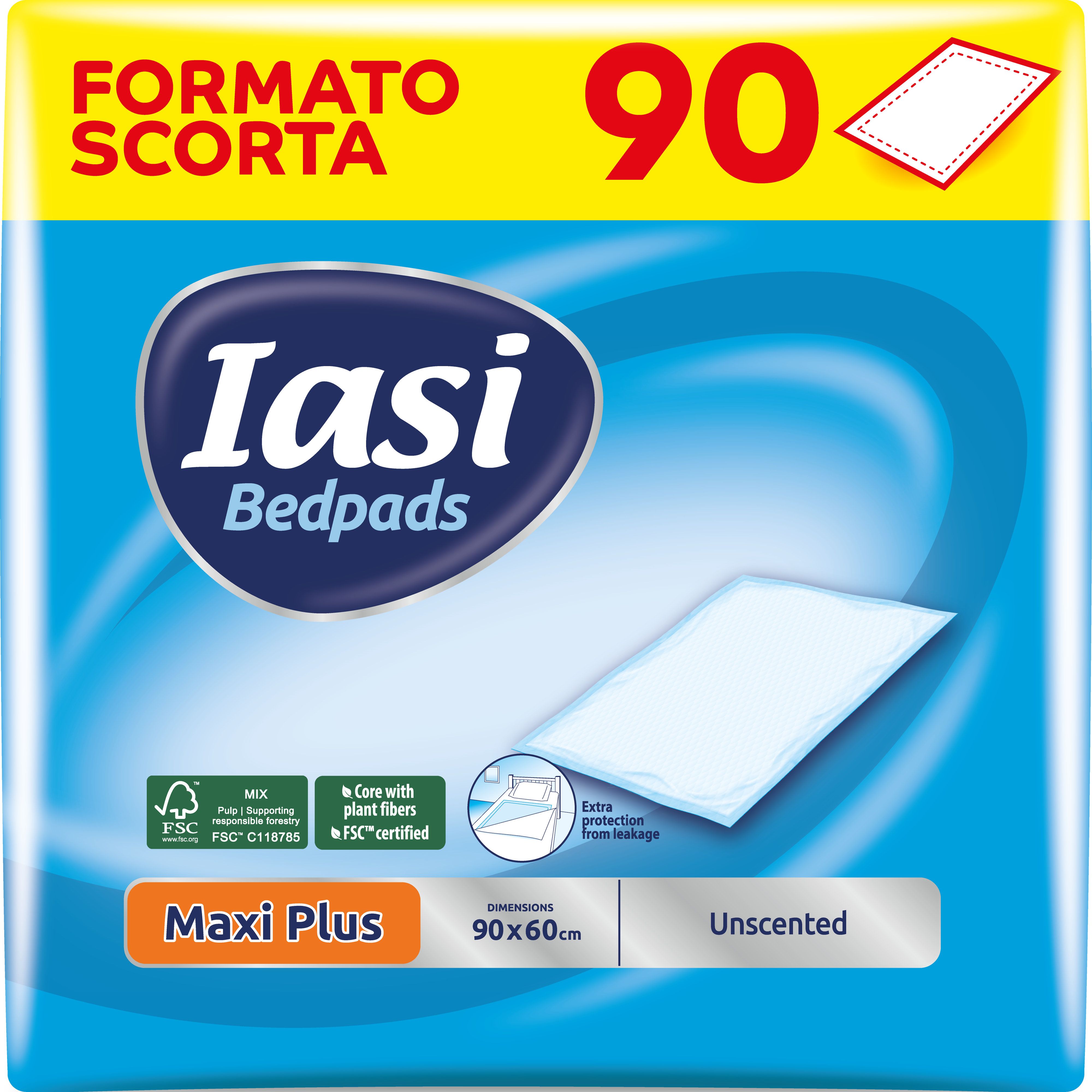 IASI traverse letto 60x90, Maxi Plus, senza profumazione, 90 Unità