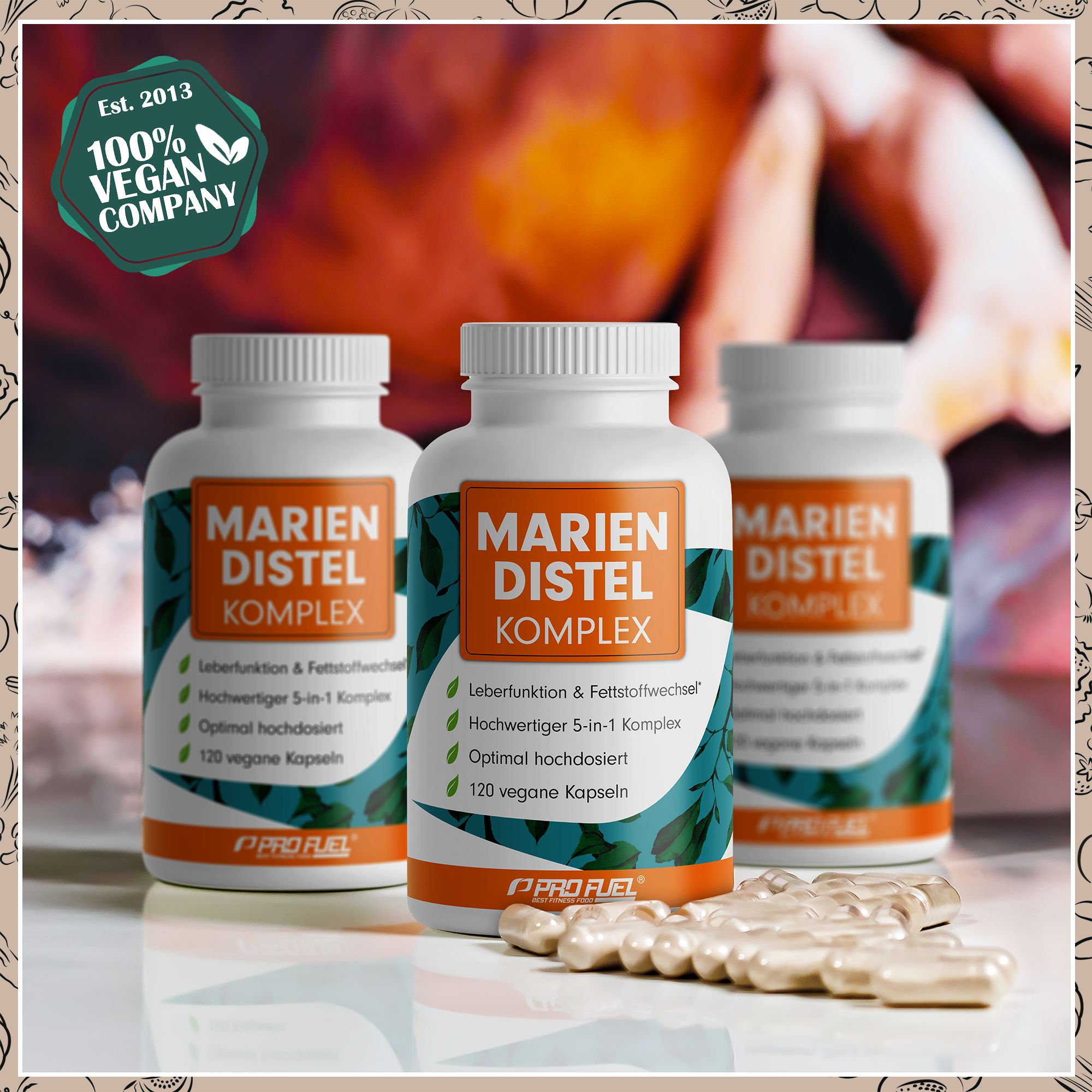ProFuel - Mariendistel Komplex Kapseln hochdosiert 5-fach-Komplex - Kapseln