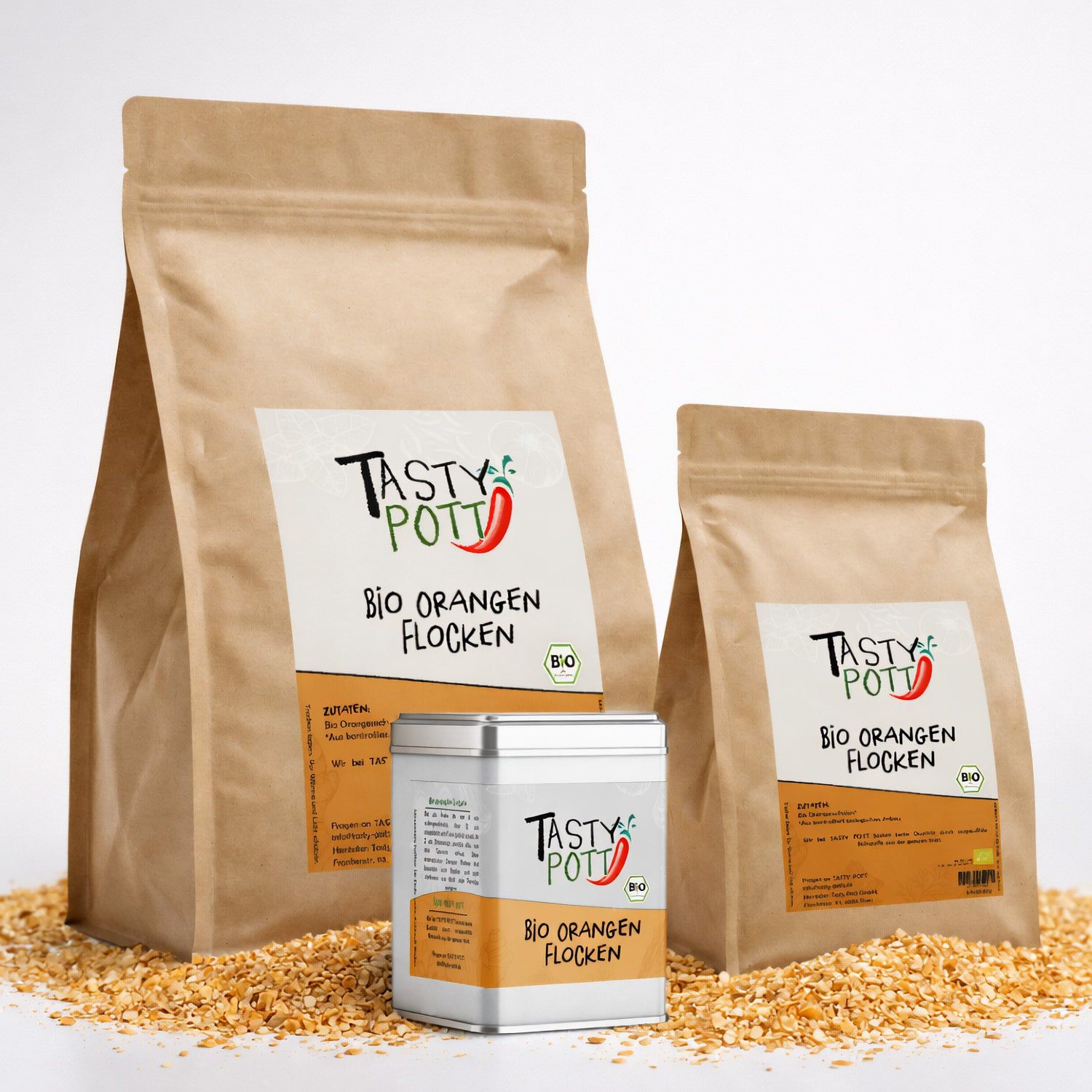 Tasty-Pott Tasty Pott Bio Orangenschalen Flocken 1000 g