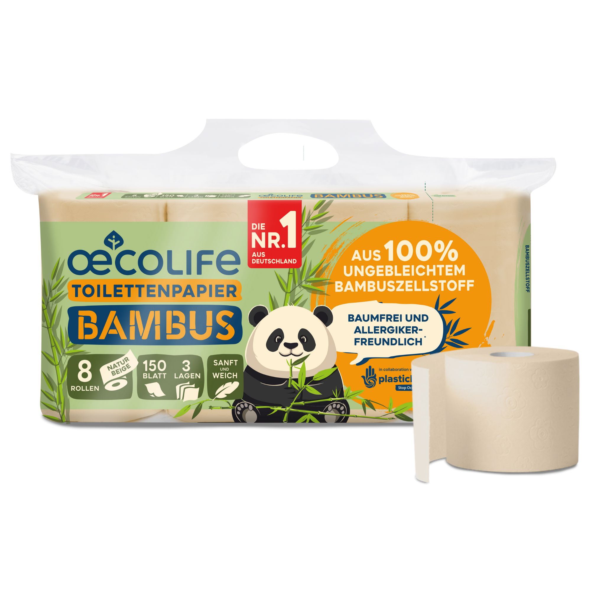 oecolife Toilettenpapier BAMBUS