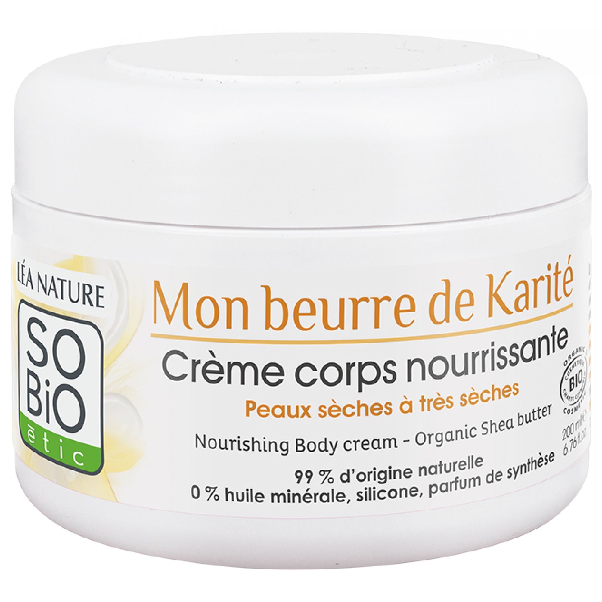 Léa Nature SO BIO étic Meine Feuchtigkeitspflege mit Sheabutter Bio Körpercreme 6,5x8x8 cm