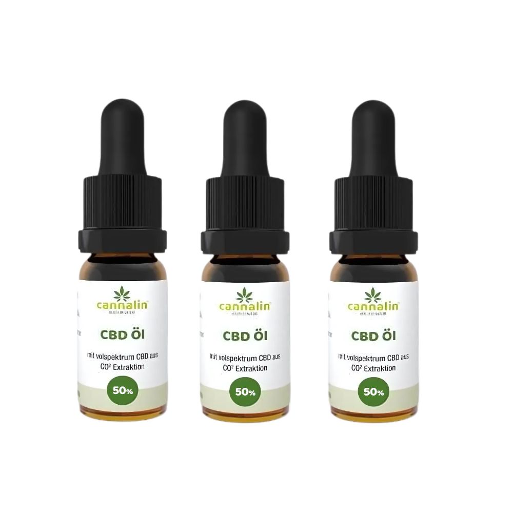 Cannalin - 3x CBD Öl Vollspektrum - 50%