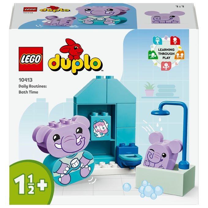 LEGO DUPLO 10413 Attivita' Quotidiane: il Bagnetto, Giochi per Bambini da 1.5 Anni, Playset Didatti