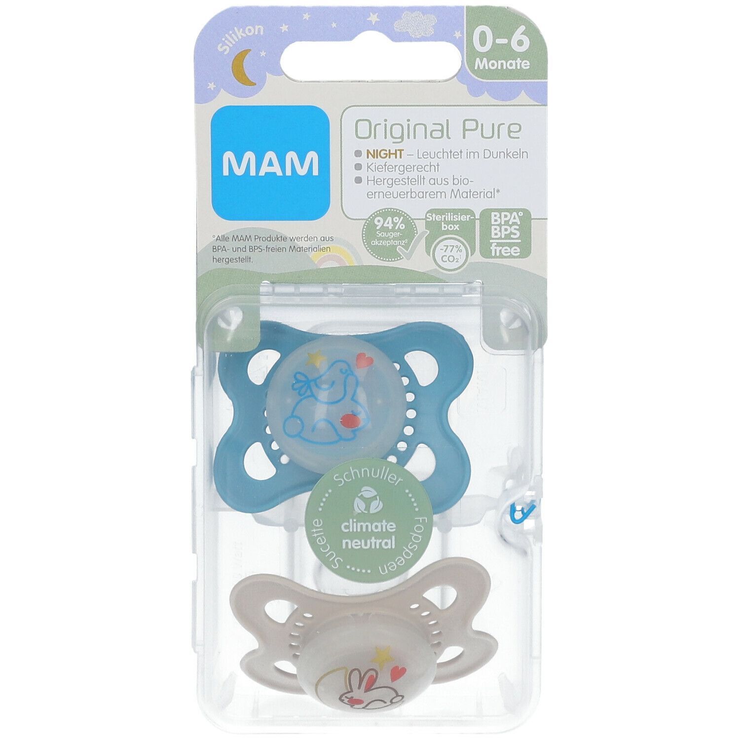 MAM Original Pure Night Silikon 0-6 (Farbe nicht frei wählbar)