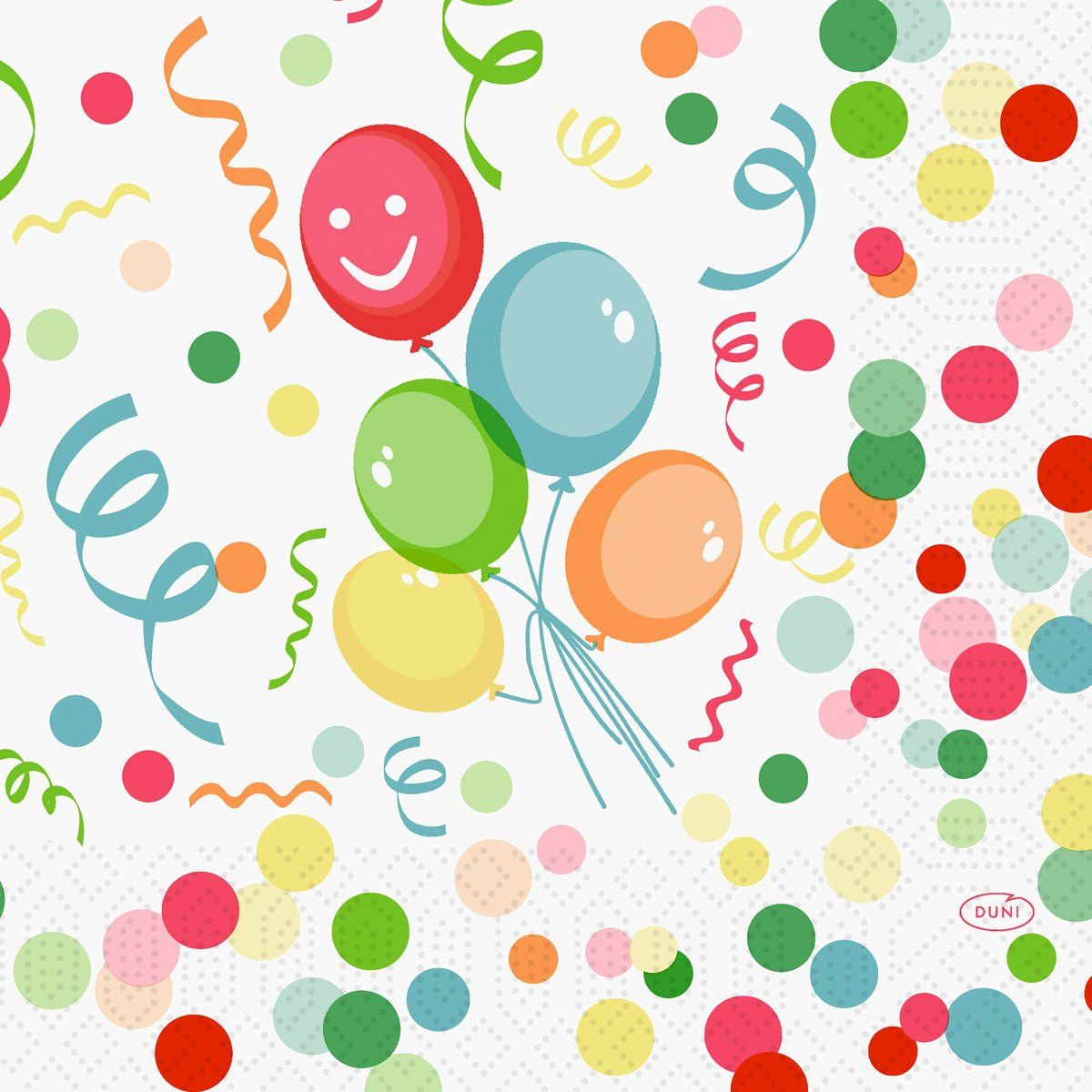 Zellt.-Serv.33 3lg 1/4 Happy Bubbles Ballon 250 St Tücher