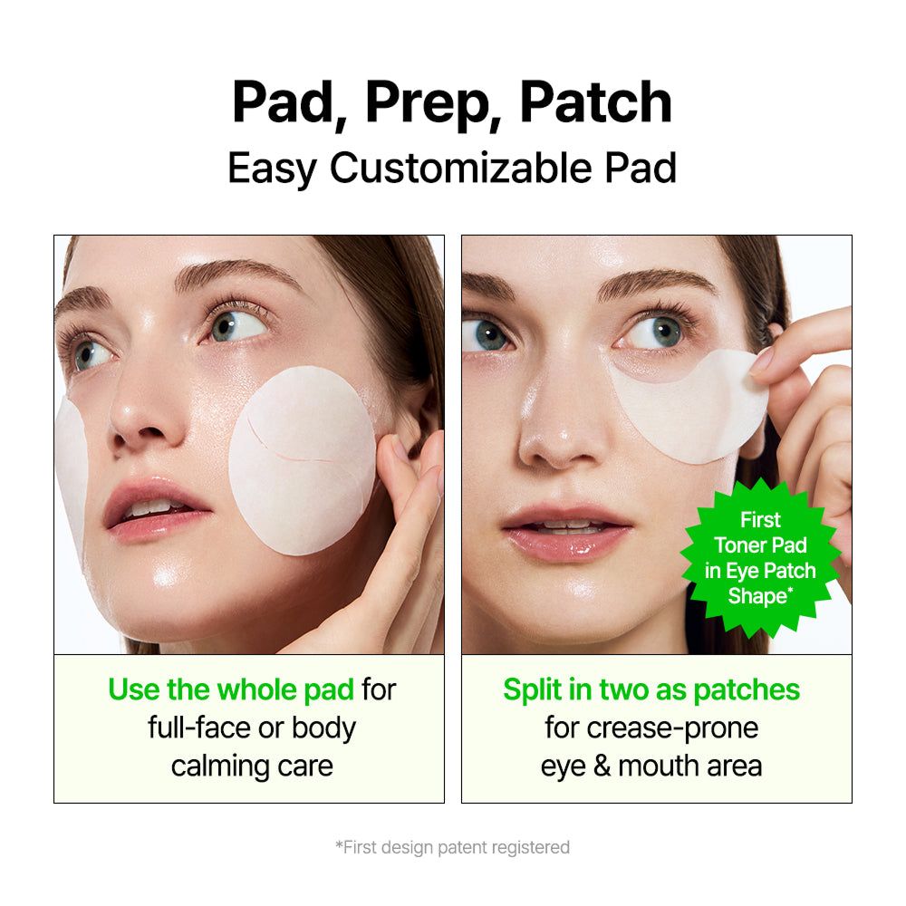 By Wishtrend Grüner Tee & Ceramid Beruhigende Toner-Pads