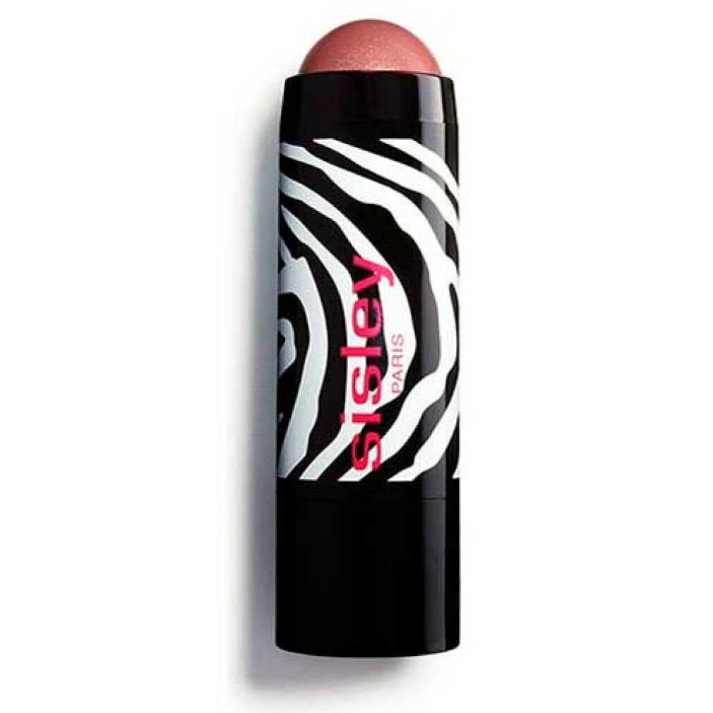 Blush-Stick mit rosa Spitze, schwarzer Hülle mit Zebra-Muster. Marke Sisley Paris.